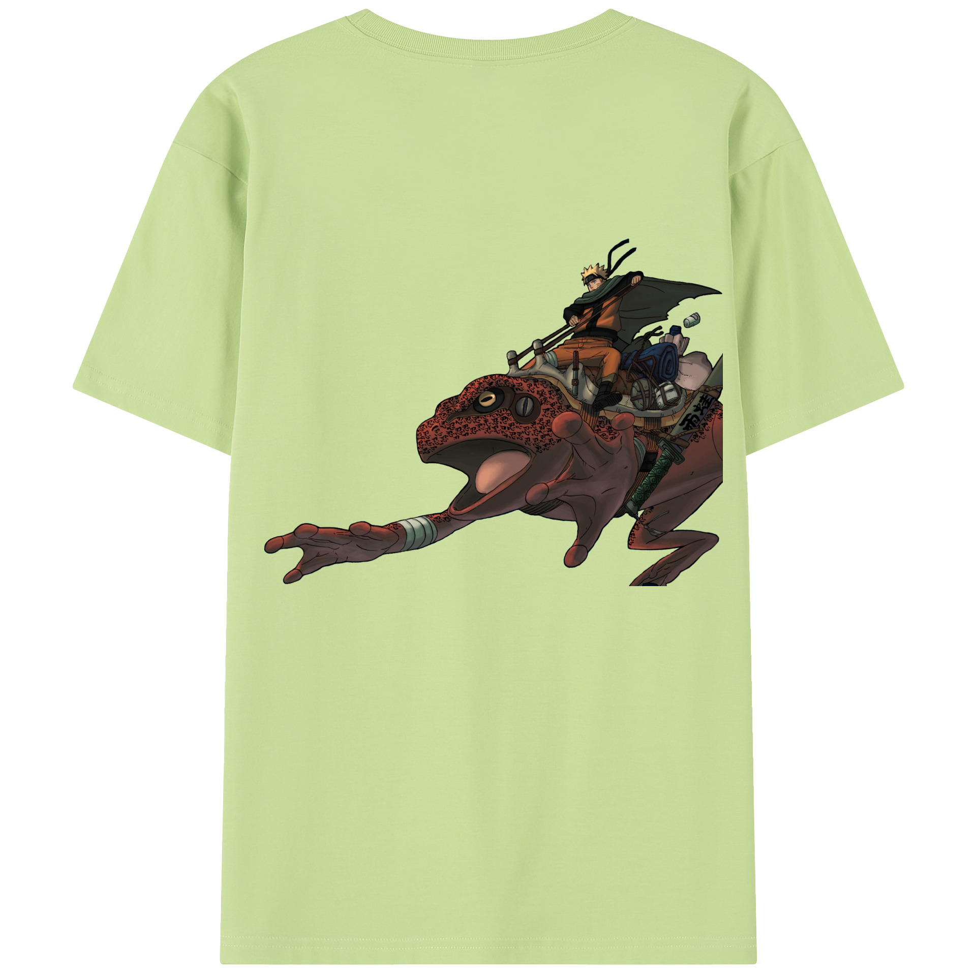 （画像用） NARUTO -ナルト- うずまき ナルト Uzumaki Naruto 綿100％半袖Tシャツ（背面プリント）